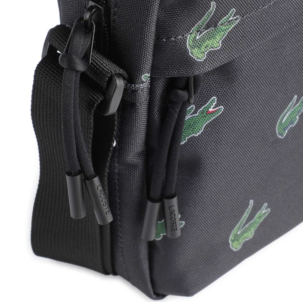 Túi Lacoste Croc Print Satchel ‘Navy’ NH4465HNL24 - Ảnh 4