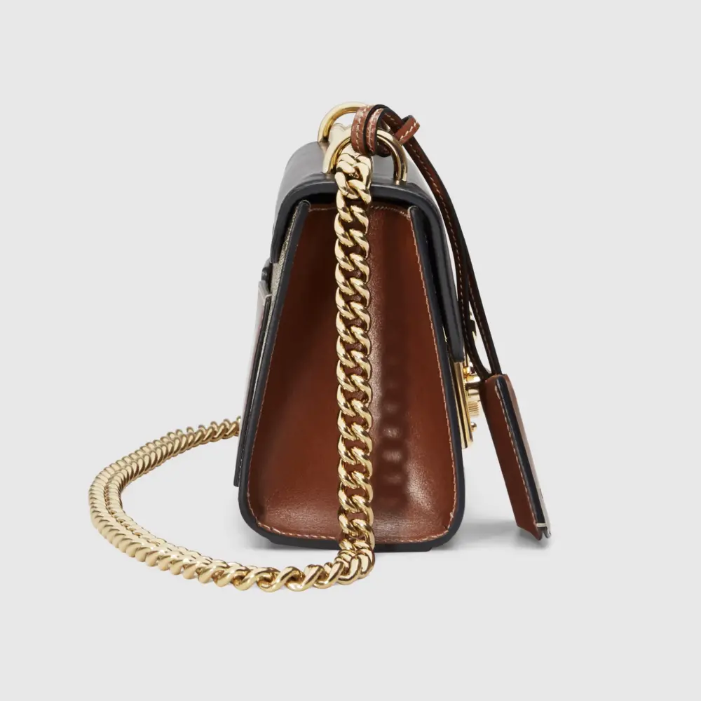 Túi Gucci Padlock Small Gg Shoulder Bag 'Black' 409487-KLQJG-9785 - Ảnh 3