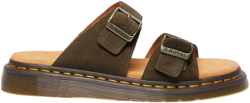 Dép Dr. Martens Josef Suede Slide Sandals 'Olive' 41083300