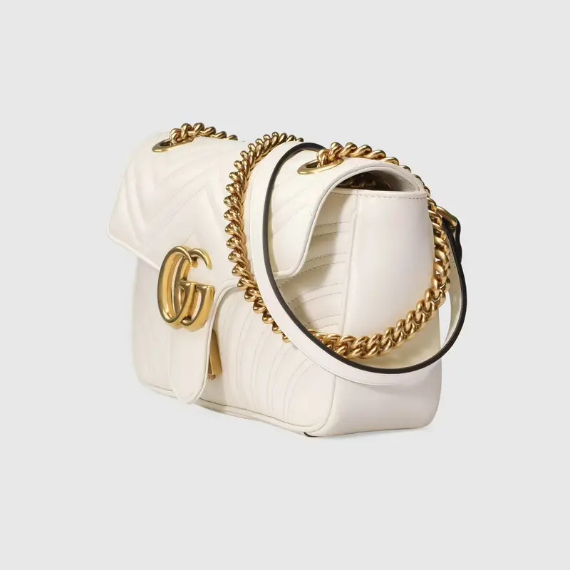 Túi Gucci Marmont Small Matelassé Shoulder Bag 'White' 443497-DTDIT-9022 - Ảnh 3