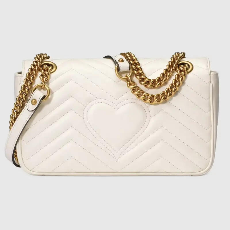 Alternative view of Túi Gucci Marmont Small Matelassé Shoulder Bag 'White' 443497-DTDIT-9022