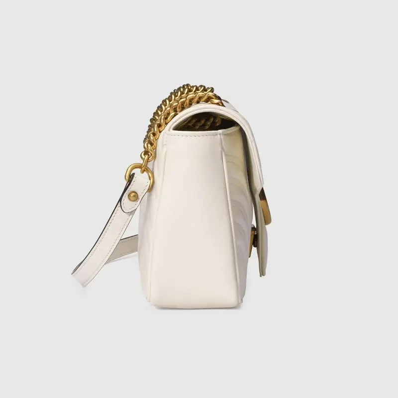 Túi Gucci Marmont Small Matelassé Shoulder Bag 'White' 443497-DTDIT-9022 - Ảnh 4