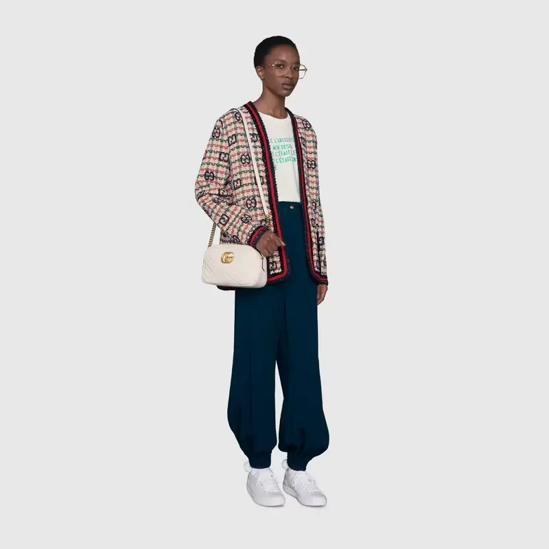 Túi Gucci Nữ Marmont Small Shoulder Bag 'White' 447632-DTD1T-9022 - Ảnh 8
