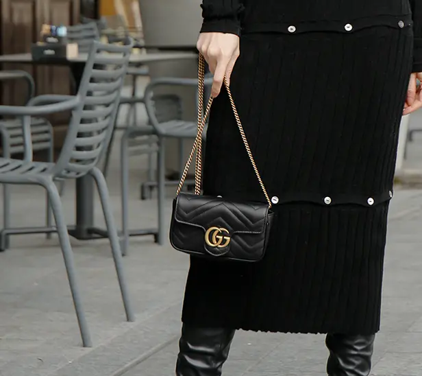 Túi Gucci GG Marmont Matelassé Super Mini Bag 476433-DSVRT-1000 - Ảnh 6