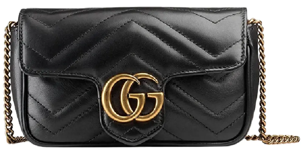 Túi Gucci GG Marmont Matelassé Super Mini Bag 476433-DSVRT-1000
