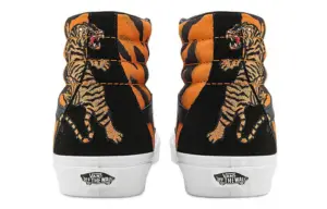 Giày Vans SK8-Hi Reissue Tiger ‘Black Orange’ VN0A2XSBORA - Ảnh 3