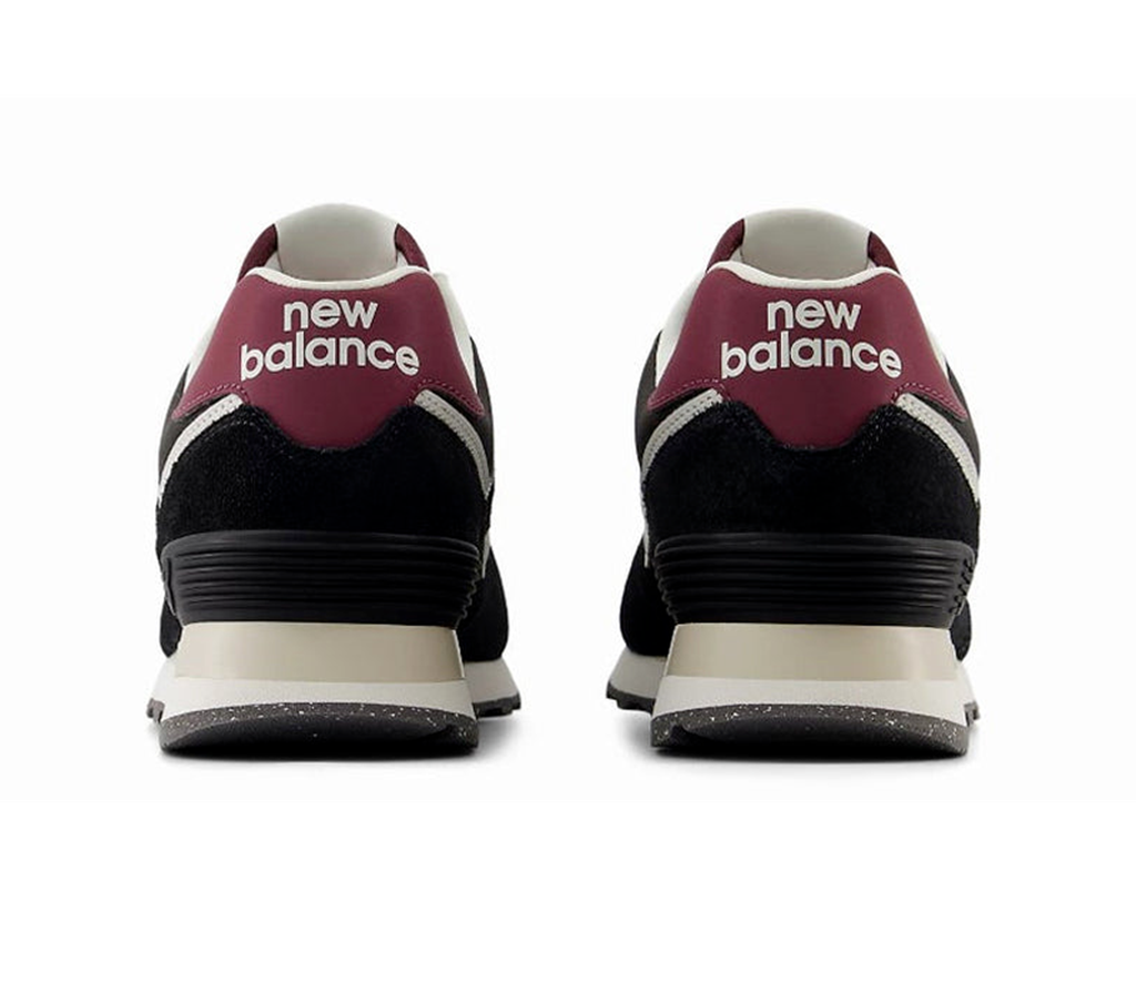 Giày New Balance 574 ‘Black White Wine Red’ WL574WBE - Ảnh 3