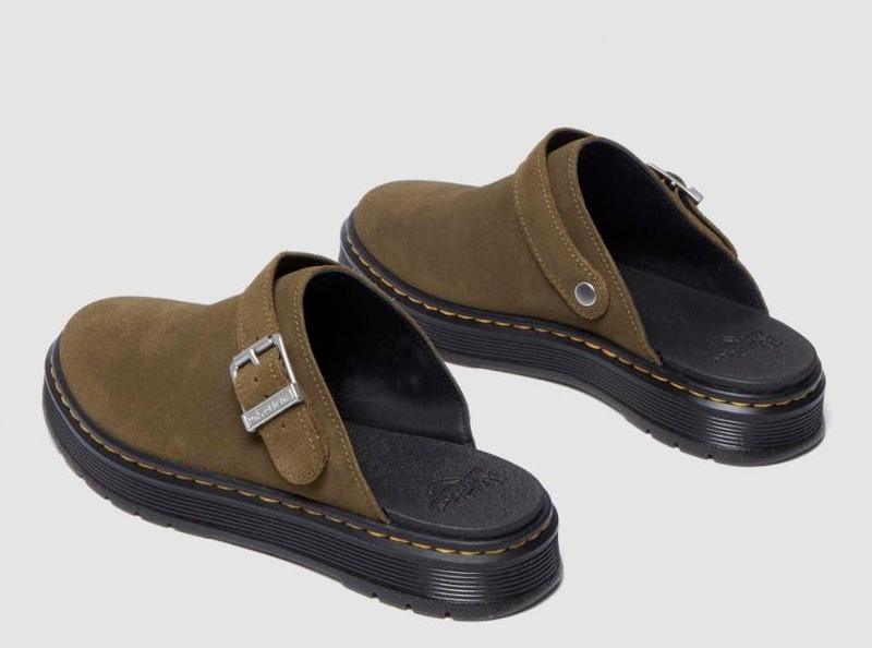 Dép Shop Dr Martens Brookline Suede ‘Green’ 40666300 - Ảnh 3