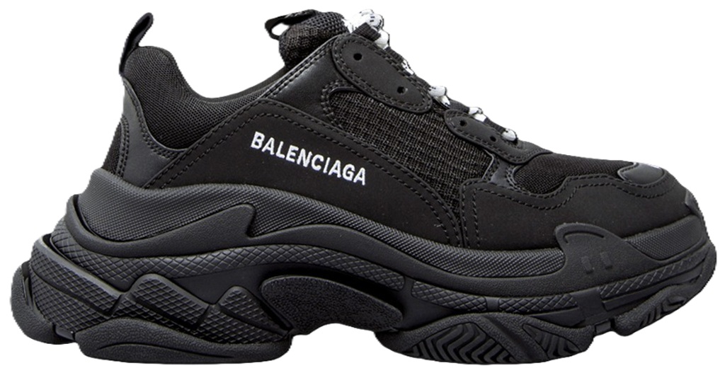 Giày Balenciaga Triple S Sneaker 'Black' 524036 W2CA1 1000