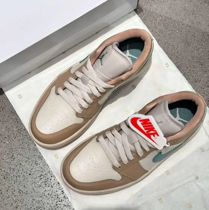 Giày Nike Air Jordan 1 Low ‘Light Brown’ DC0774-130 - Ảnh 5