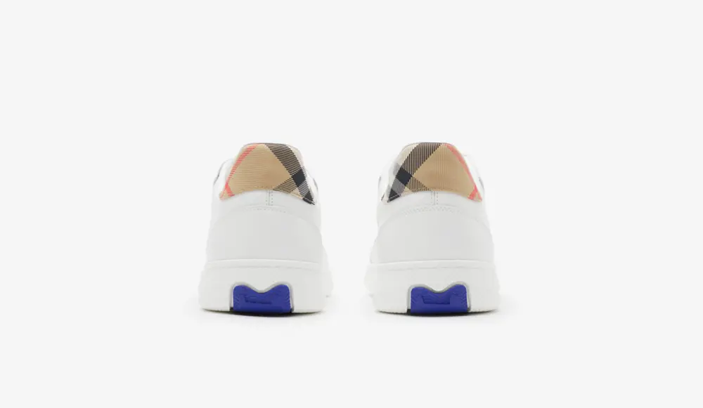 Giày Burberry Leather and Check Terrace 'White' 81086541 - Ảnh 4