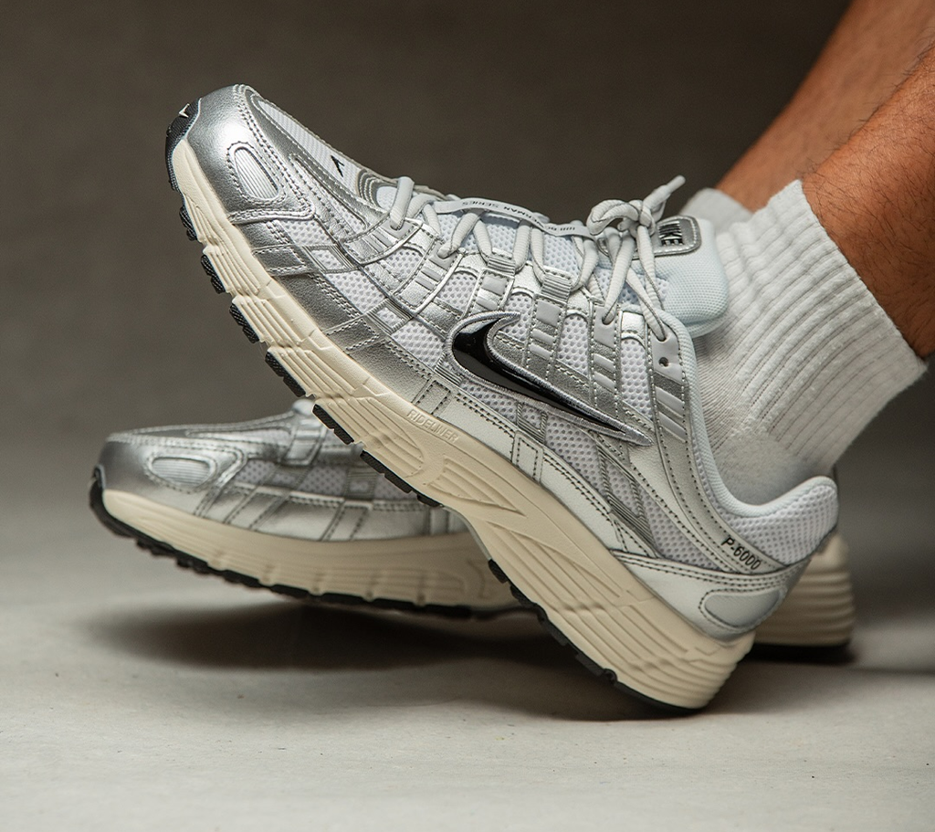Giày Nike P-6000 ‘White Metallic Silver’ CD6404-105 - Ảnh 4