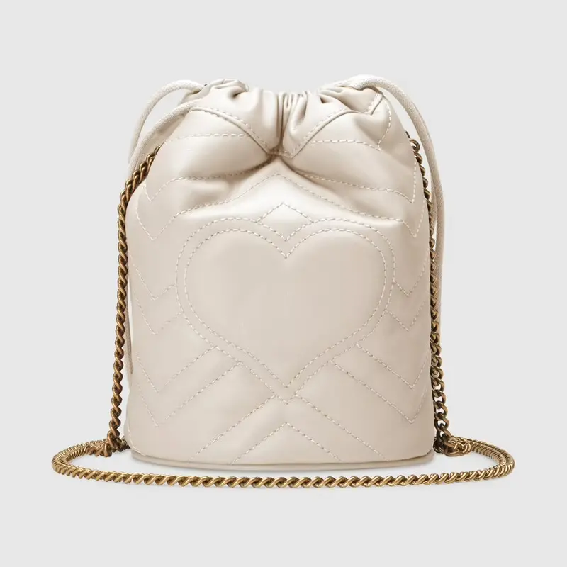 Túi Gucci Marmont Mini Bucket Bag 'White' 575163-DTDRT-9022 - Ảnh 6