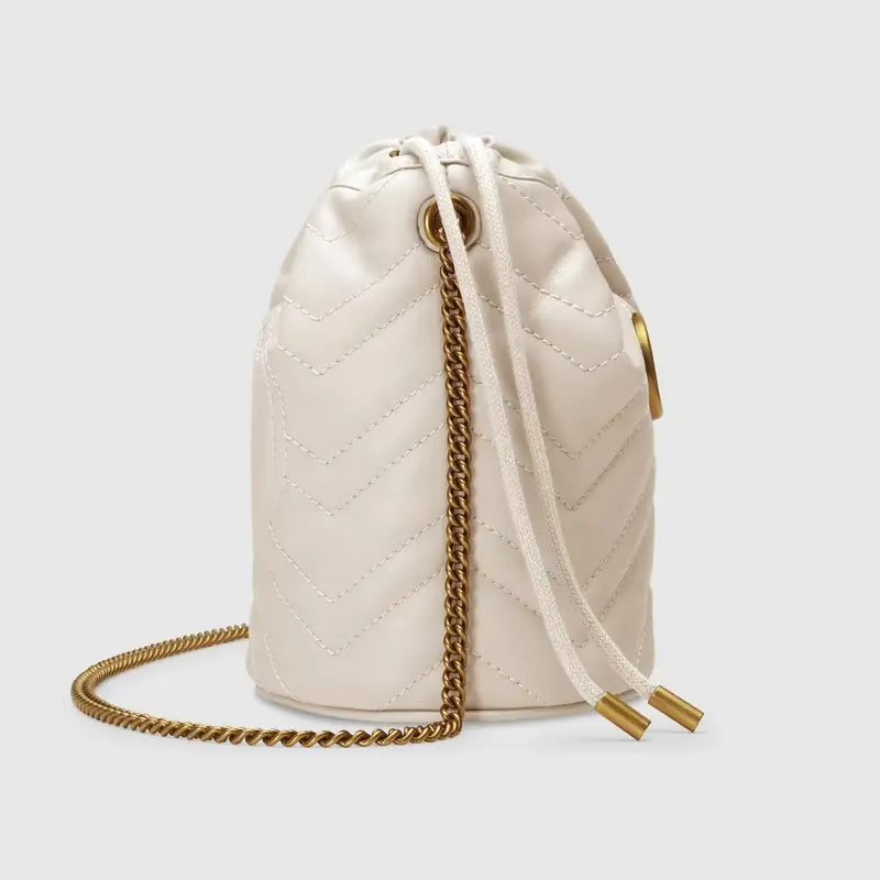 Alternative view of Túi Gucci Marmont Mini Bucket Bag 'White' ‎575163-DTDRT-9022