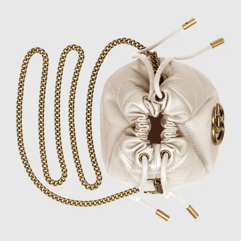 Túi Gucci Marmont Mini Bucket Bag 'White' 575163-DTDRT-9022 - Ảnh 3