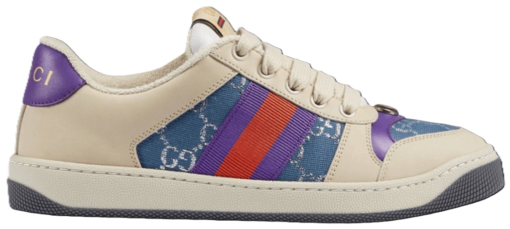 Giày Gucci Wmns Screener ‘Blue GG Lamé’ 577684-2C830-4690