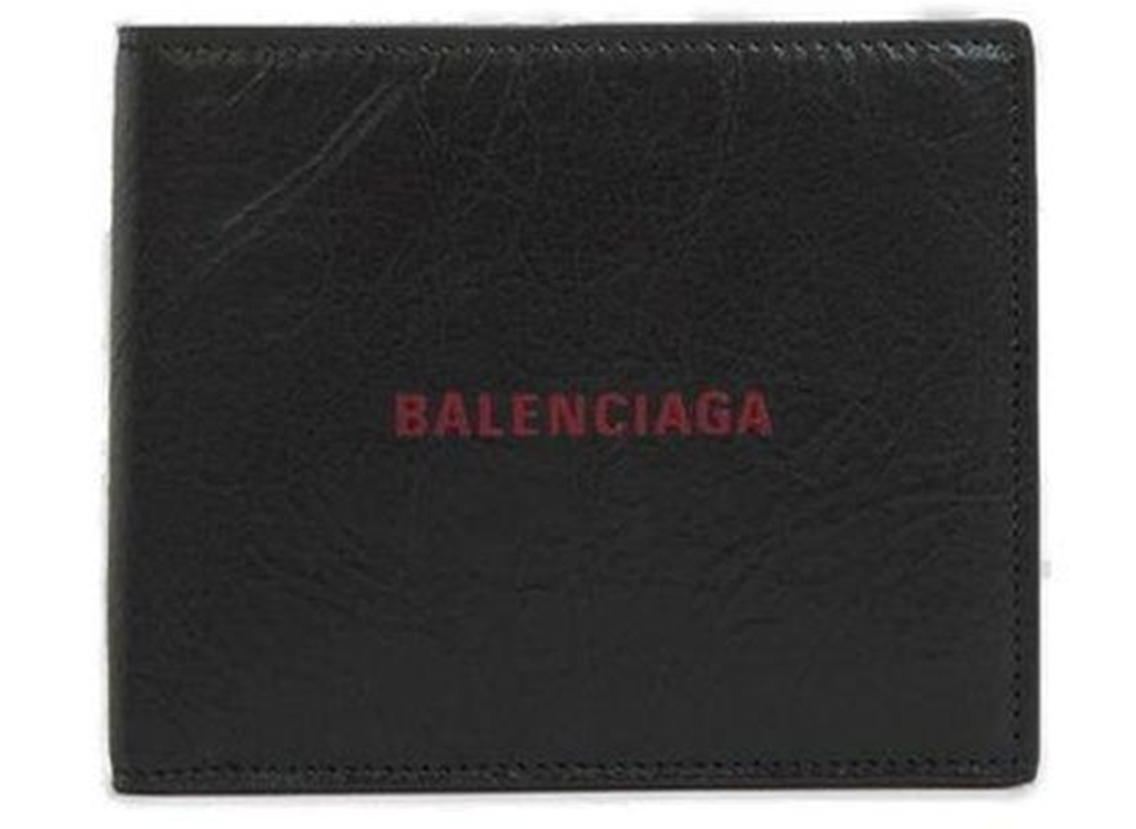 Ví Balenciaga Logo Detailed Cash Square Folded ‘Black’ 5945492AAOD2AAOD