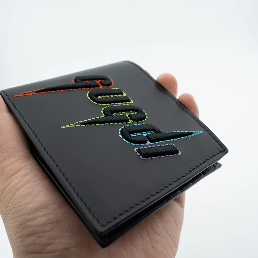 Alternative view of Ví Gucci Blade Embroidery Half Wallet ‘Black’ 597674-DTDTN-1058
