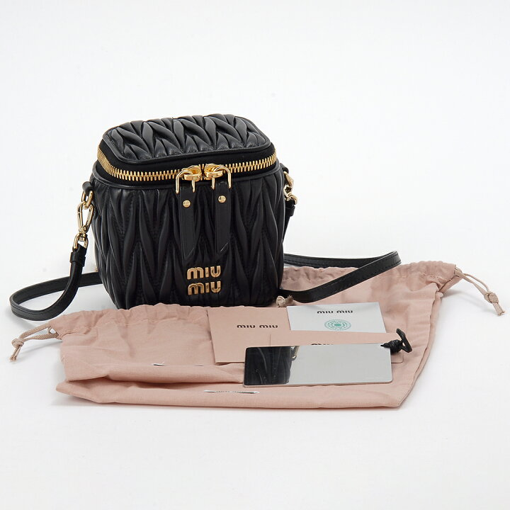 Túi Miu Miu Matelasse Nappa Leather 'Black' 5NR018-AFPP-F0002 - Ảnh 3