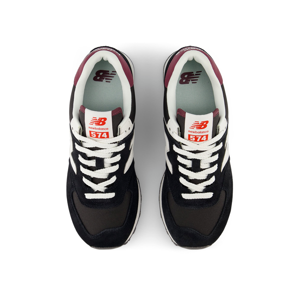Alternative view of Giày New Balance 574 ‘Black White Wine Red’ WL574WBE