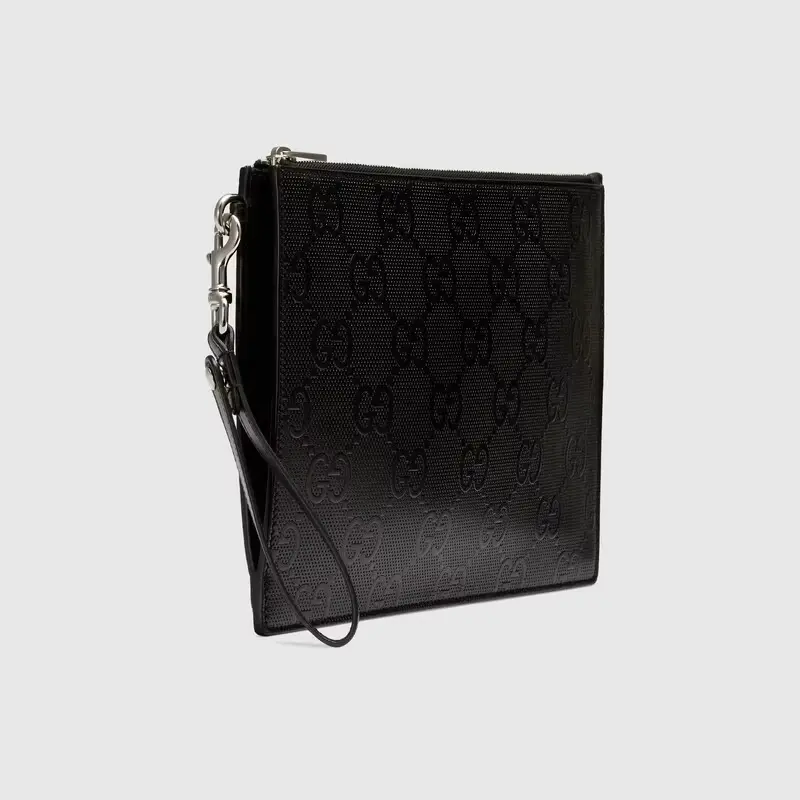Alternative view of Túi Gucci GG Embossed Pouch 'Black' 625569-1W3AN-1000