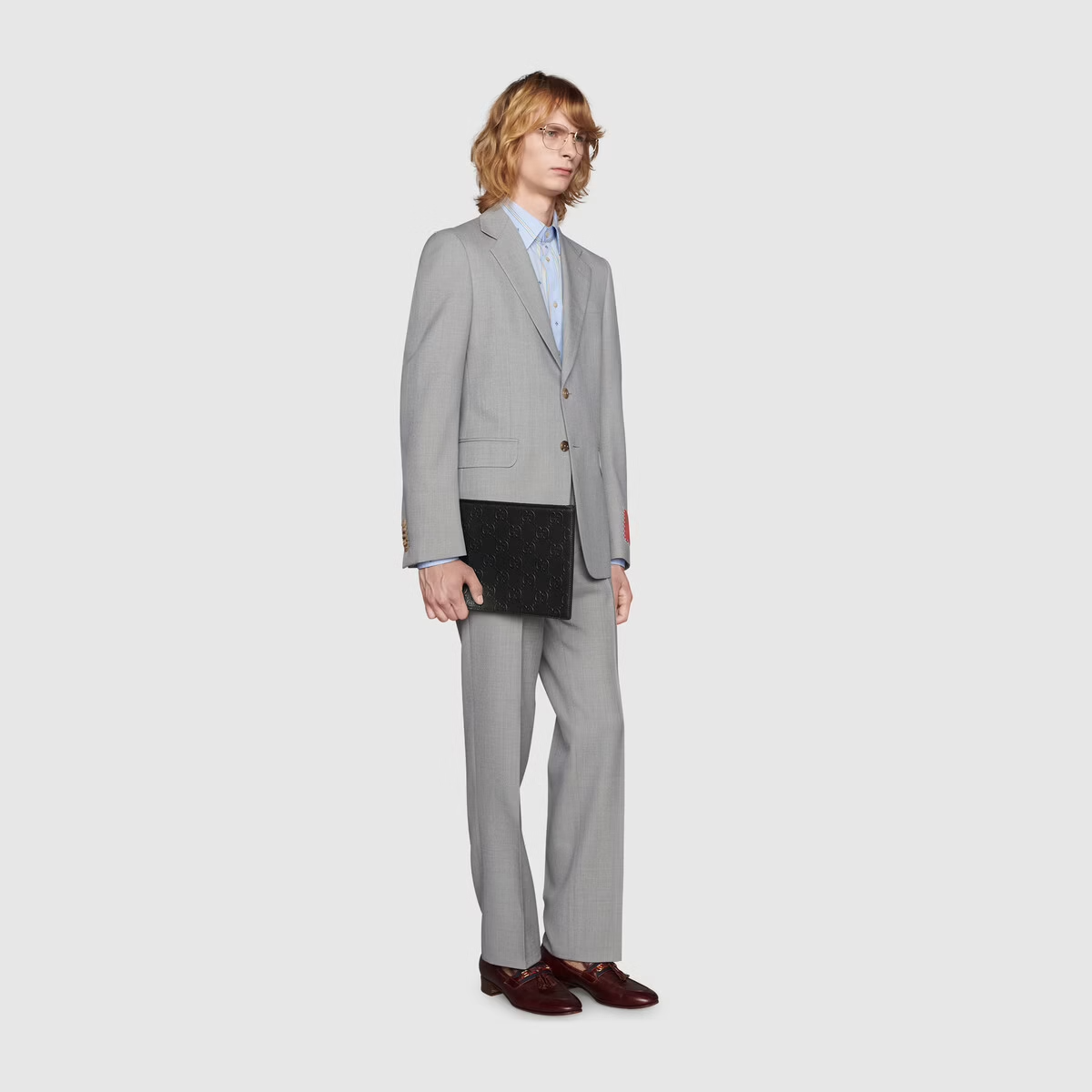 Túi Gucci GG Embossed Pouch 'Black' 625569-1W3AN-1000 - Ảnh 5