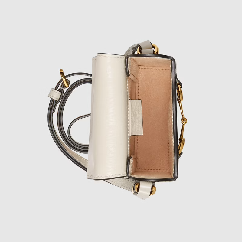 Túi Gucci Horsebit 1955 Mini 'Beige White' 625615-92TCG-9761 - Ảnh 4