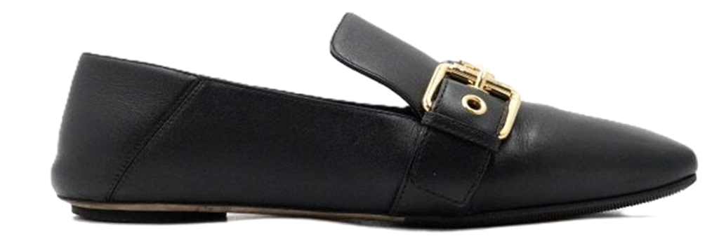 Giày Louis Vuitton Leather Monogram Baya Flat 'Black' 1A8VM6