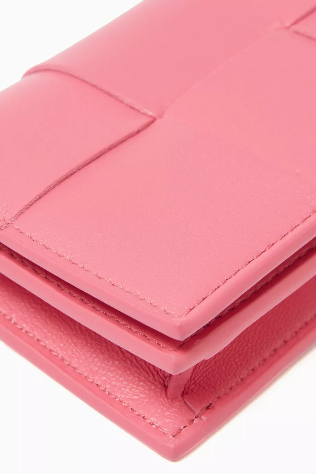 Alternative view of Ví Bottega Veneta Cassette Card Holder 'Pink' 651396VCQC45832