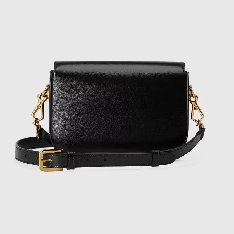 Túi Gucci Horsebit 1955 Mini Leather 'Black' 658574-18YSG-1060 - Ảnh 3