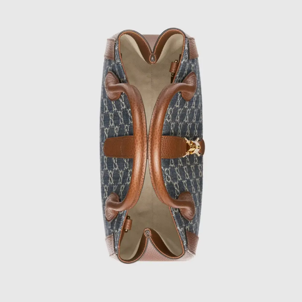 Alternative view of Túi Gucci Jackie 1961 Organic GG 'Dark Blue' 649016-2KQGG-8375