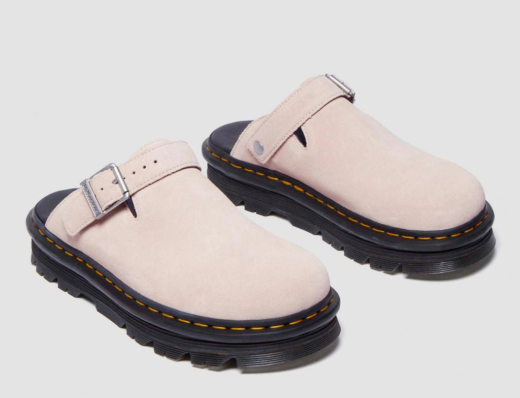Alternative view of Dép Dr. Martens Zebzag Suede Platform ‘Powder Pink’ 31937650