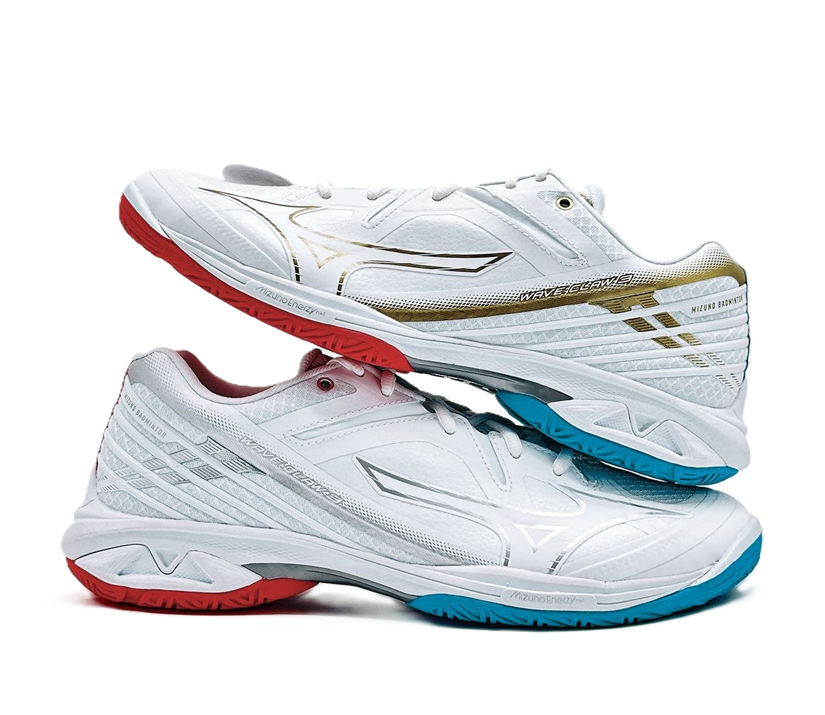 Alternative view of Giày Mizuno Wave Claw 3 Wide ‘White Gold Grey’ 71GA244324