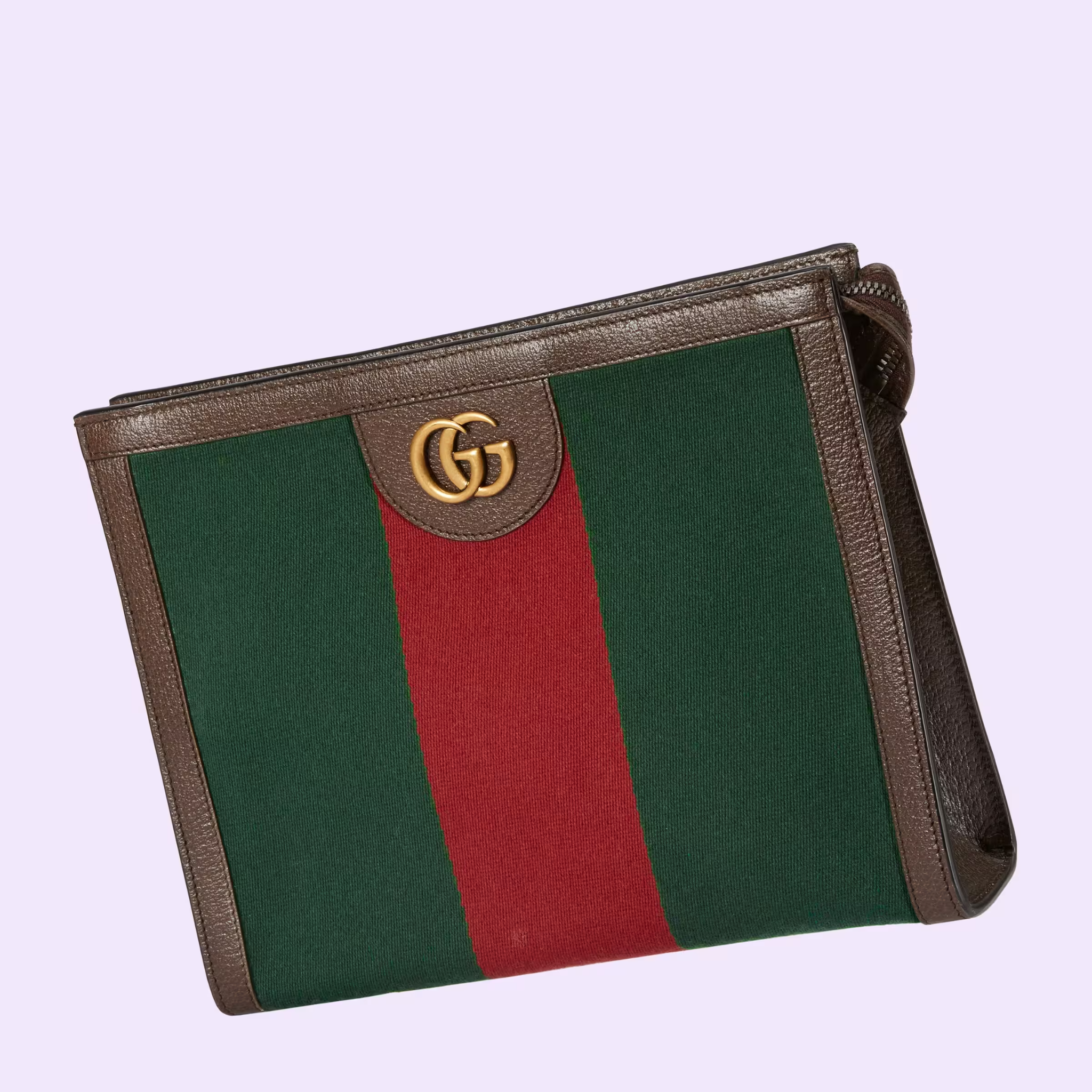 Túi Gucci Web Beauty Case With Double G 'Green Red' 722982-HE2VT-8742 - Ảnh 3