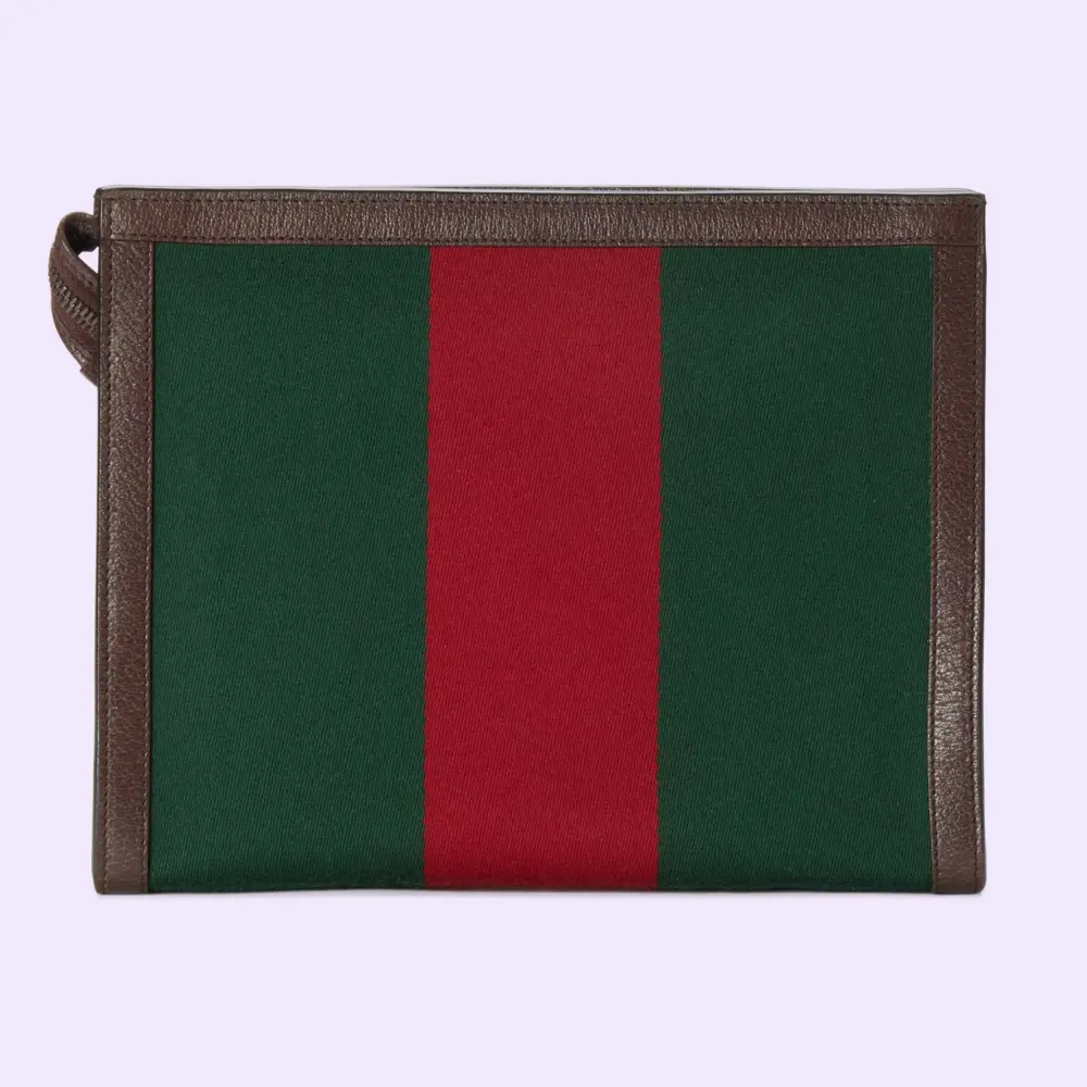 Alternative view of Túi Gucci Web Beauty Case With Double G 'Green Red' ‎722982-HE2VT-8742