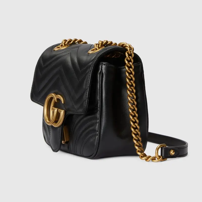 Túi Nữ Gucci Marmont Mini Shoulder Bag 'Black' 739682-AABZC-1000 - Ảnh 2