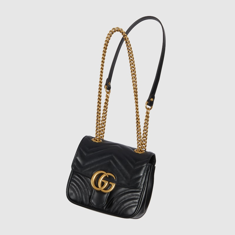 Túi Nữ Gucci Marmont Mini Shoulder Bag 'Black' 739682-AABZC-1000 - Ảnh 4