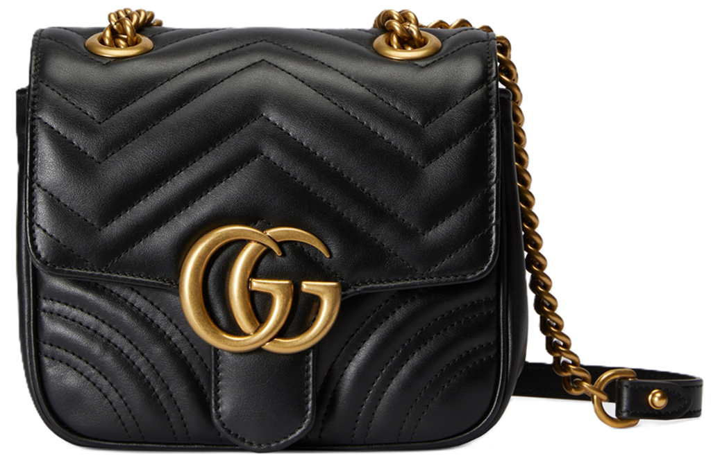 Túi Nữ Gucci Marmont Mini Shoulder Bag 'Black' 739682-AABZC-1000