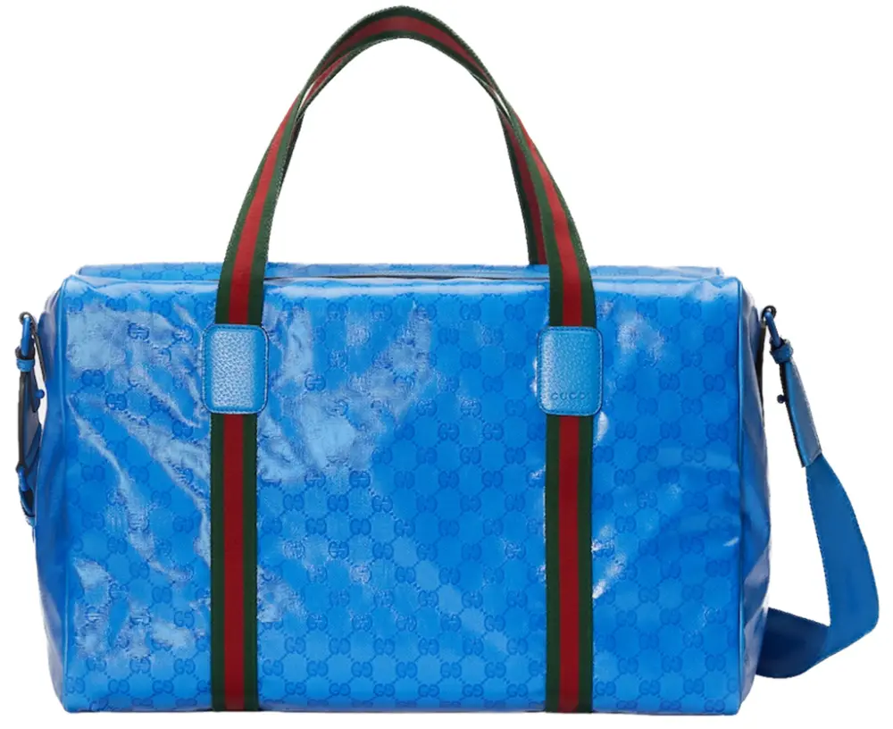 Túi Gucci Large Duffle Bag With Web 'Blue' 758664-FACK6-4353