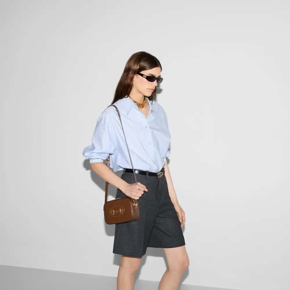 Túi Gucci Horsebit 1955 Mini Shoulder Bag 'Brown' 760196-1AAQD-2361 - Ảnh 4