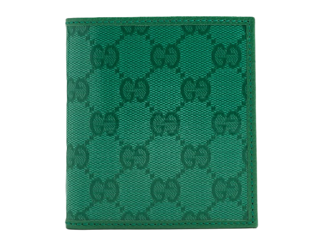 Ví Gucci GG Crystal Bi-fold Wallet 'Green' 760320-FACHH-3727
