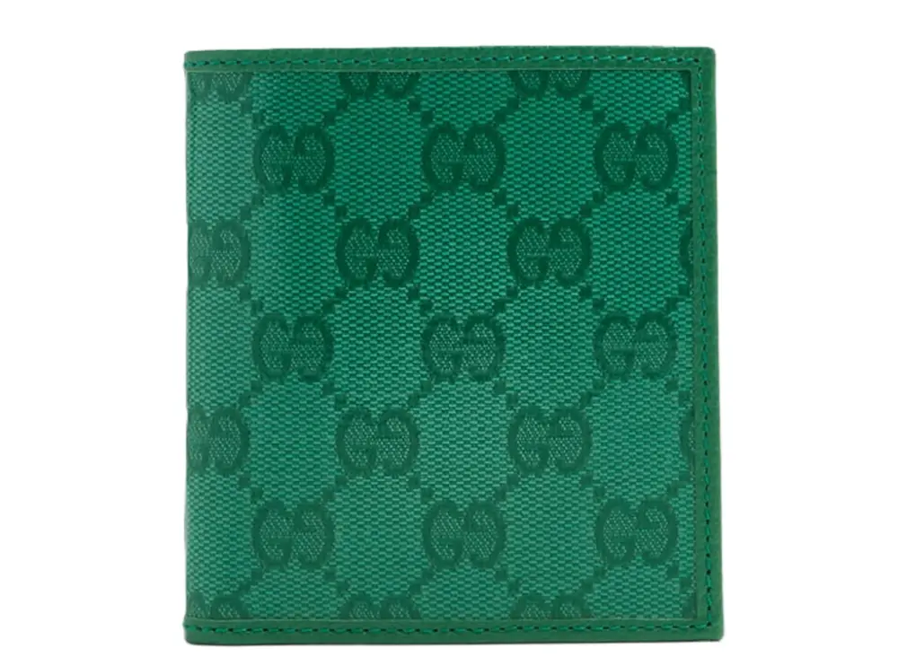 Ví Gucci GG Crystal Bi-fold Wallet 'Green' 760320-FACHH-3727