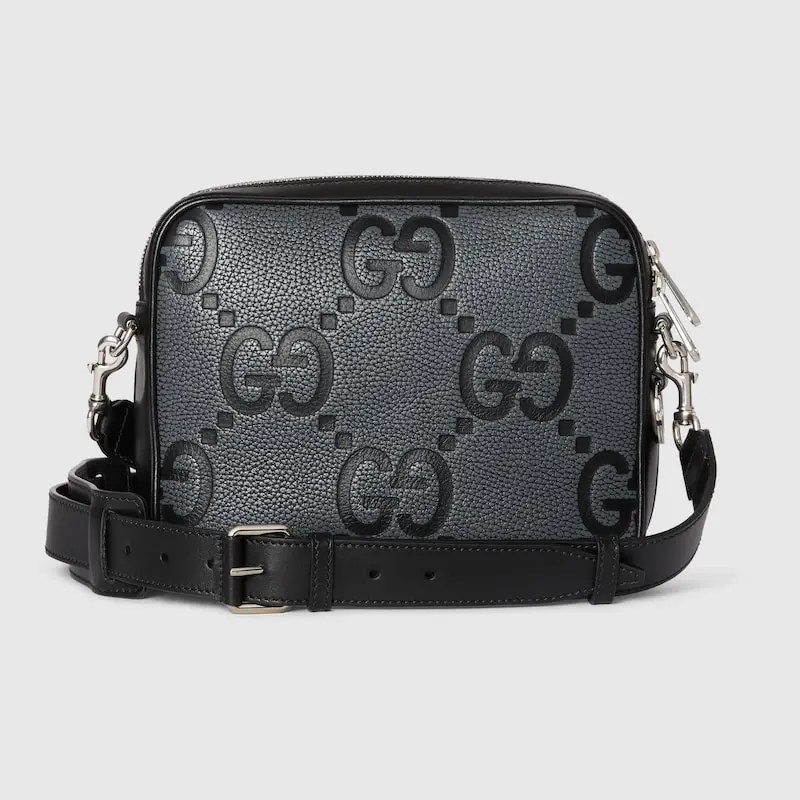Alternative view of Túi Gucci Small Jumbo Gg Crossbody 'Black Grey' 794088-AAECE-1046