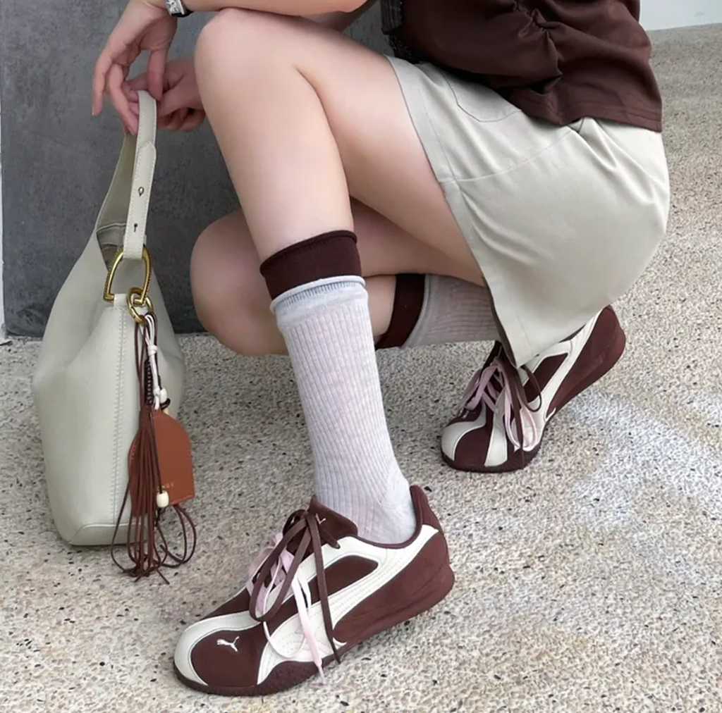 Alternative view of Giày Puma Bella V2 Suede ‘Brown & Beige’ 404709-02