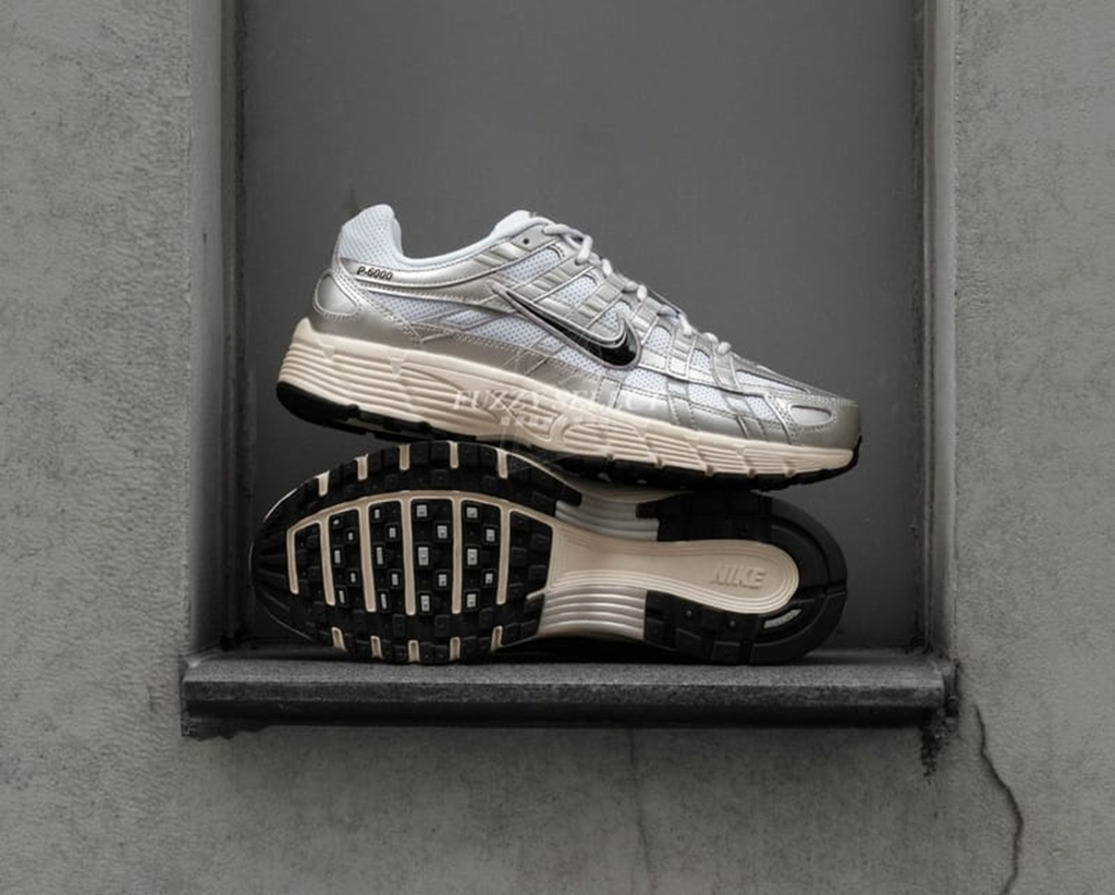 Giày Nike P-6000 ‘White Metallic Silver’ CD6404-105 - Ảnh 5