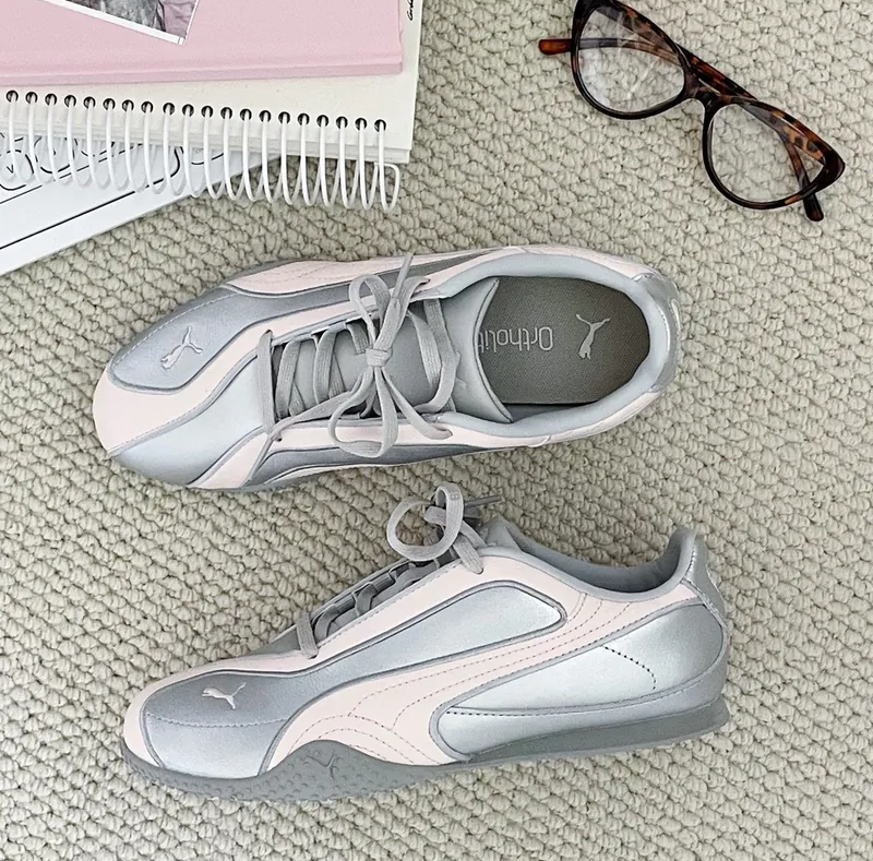 Giày Puma Bella V2 Leather ‘Silver & Pink’ 404043-03 - Ảnh 6