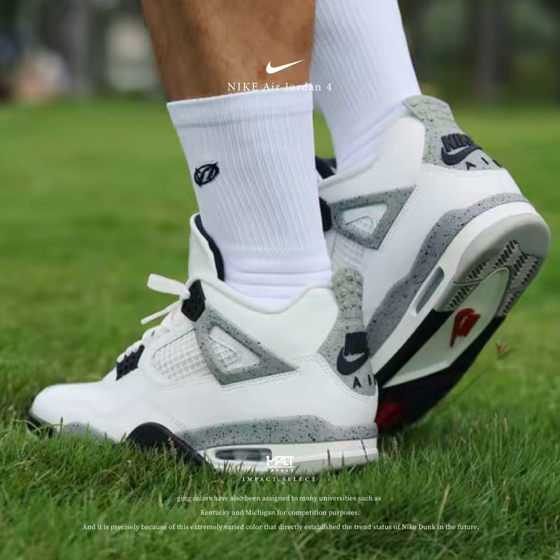 Giày Nike Air Jordan 4 Retro ‘White Cement’ FV5029-100 - Ảnh 4