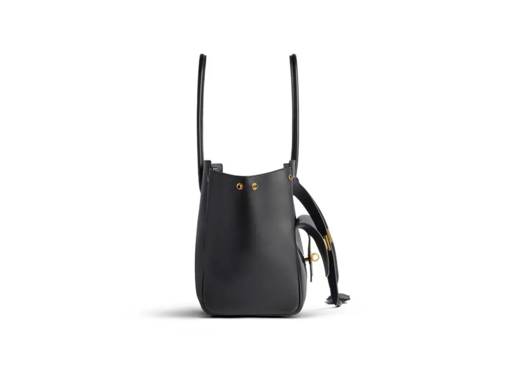 Túi Nữ Balenciaga Bel Air Medium Carry All Bag 'Black' 8054812ABAV1000 - Ảnh 3