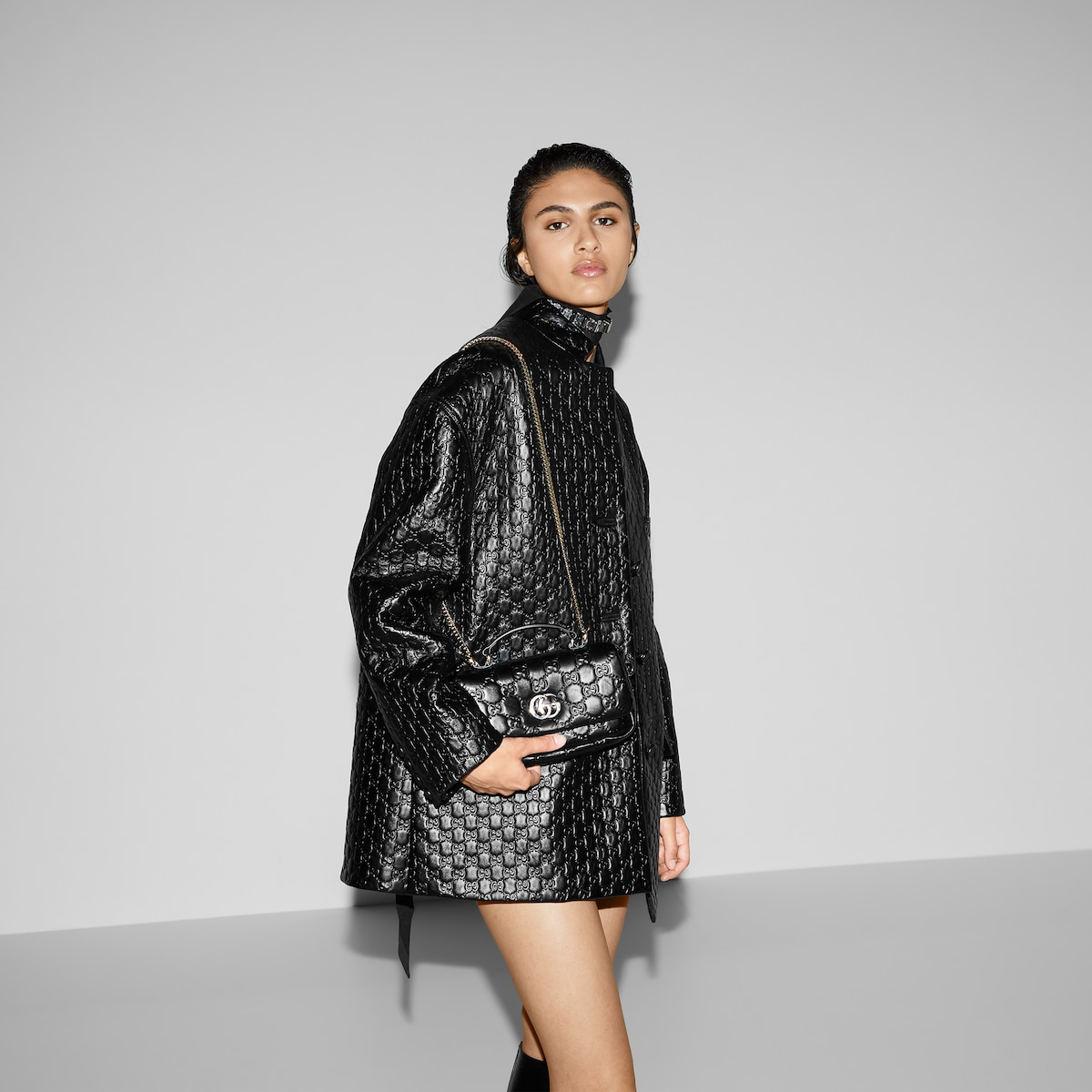 Túi Nữ Gucci Gg Milano Mini Top 'Black' 806017-AAD5U-1000 - Ảnh 3