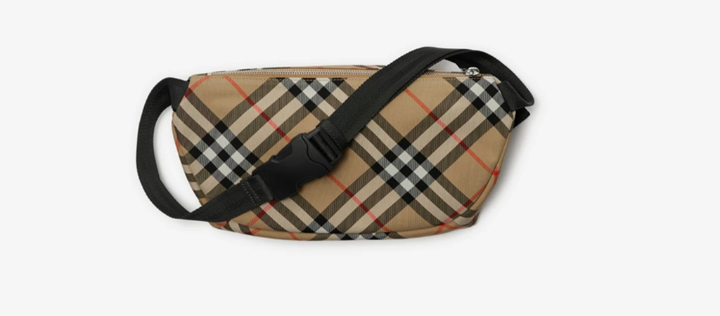 Alternative view of Túi Burberry Check Belt Bag 'Sand' 80917801